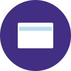 An icon of a blank credit card representing the LINZESS Savings Card. 