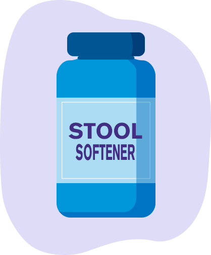 An illustration of a jar of Stool Softener.